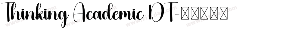 Thinking Academic DT字体转换